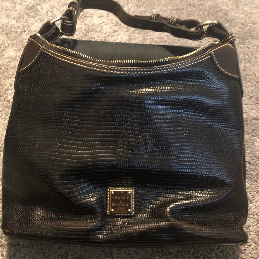 Dooney and Bourke Croco Embossed Hobo Bag